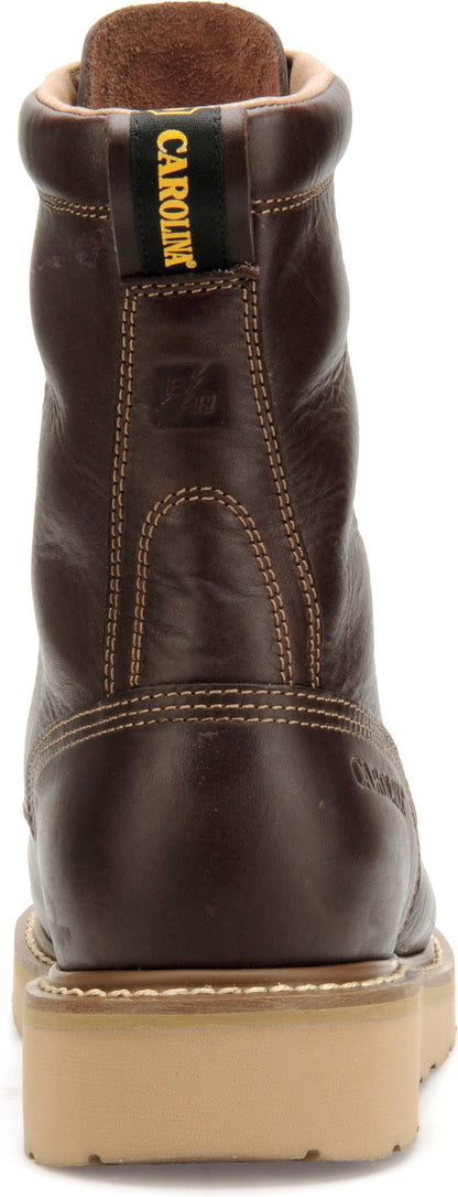 Carolina Boot Amp Men's 8" Wedge Work Boot Red Brown