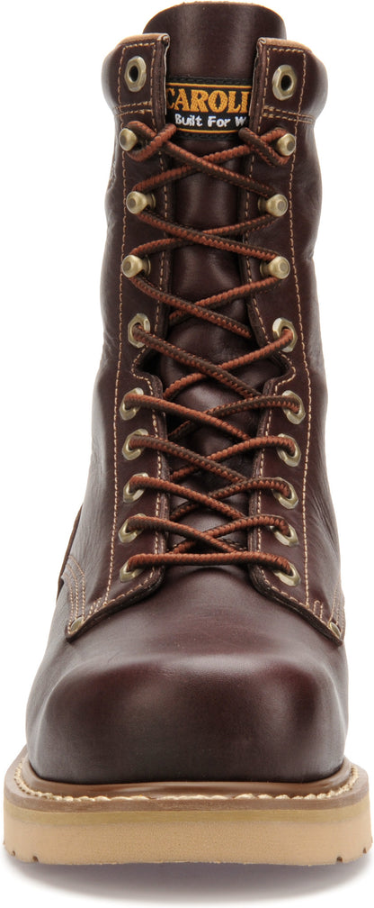 Carolina Boot Amp Men's 8" Wedge Work Boot Red Brown
