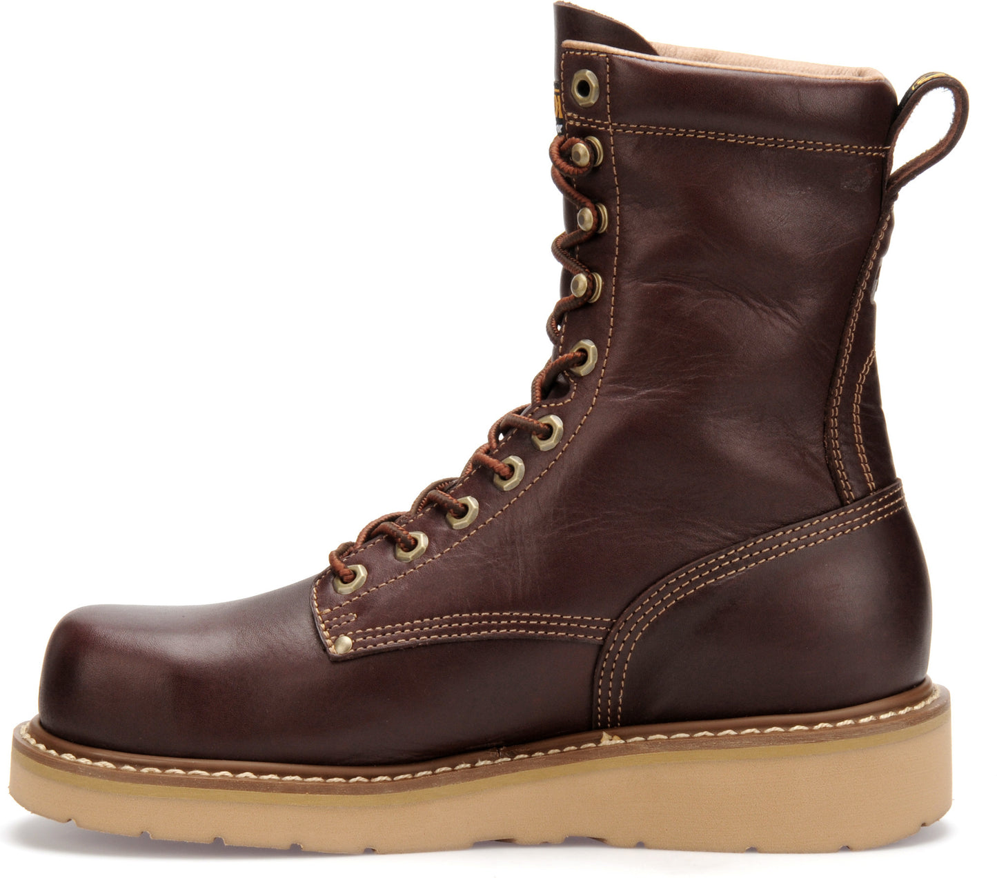 Carolina Boot Amp Men's 8" Wedge Work Boot Red Brown