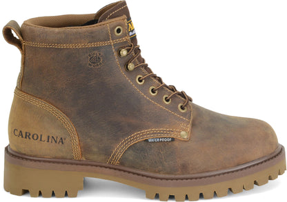 Carolina Boot Marlboro Lo 6" Steel Toe Waterproof Work Boot Brown