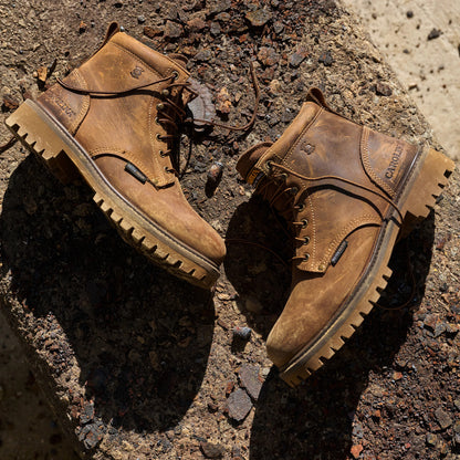 Carolina Boot Marlboro Lo 6" Steel Toe Waterproof Work Boot Brown