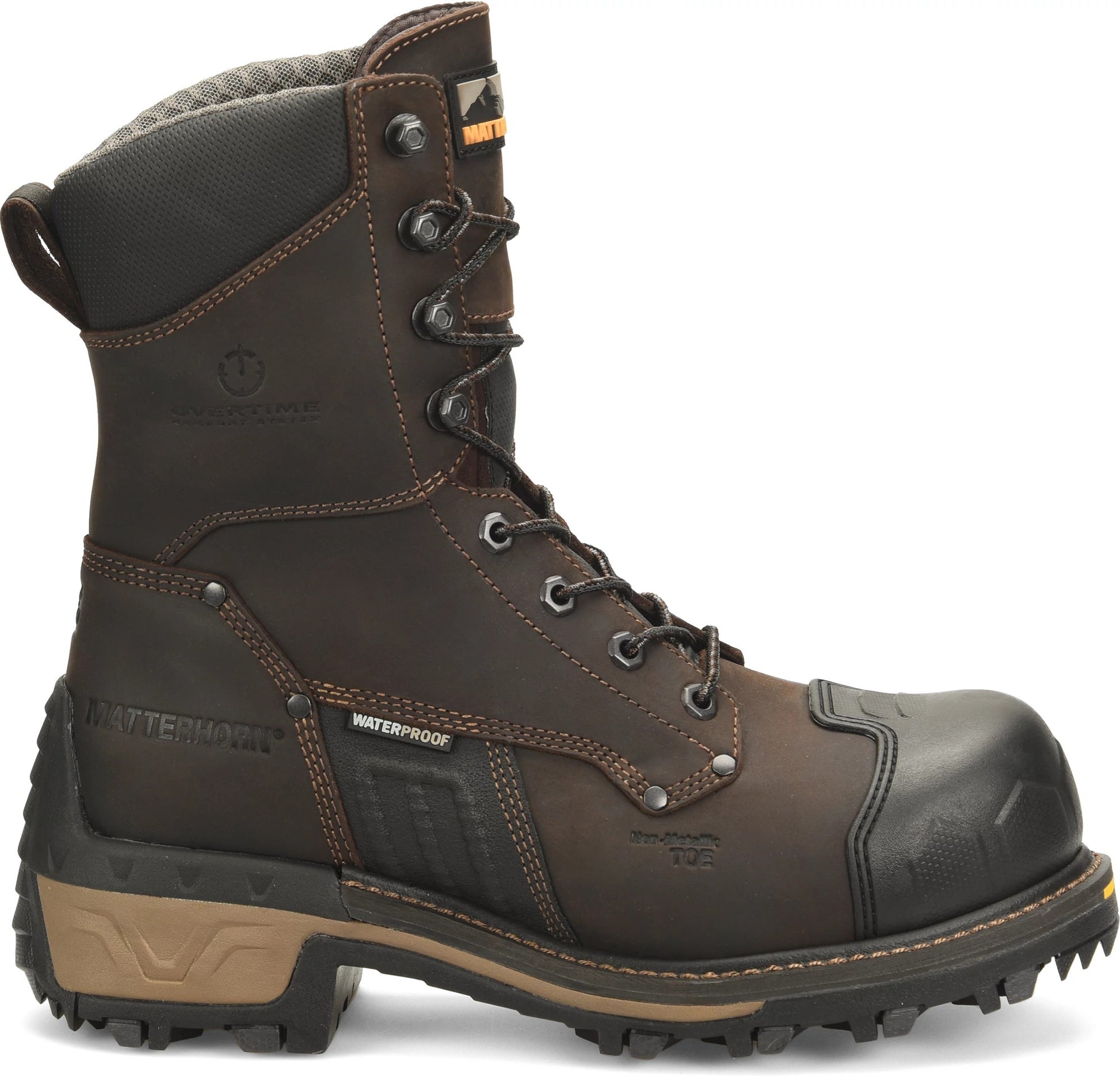 Carolina Boot Matterhorn Maximus 2.0 8" Composite Toe Waterproof Work Boot Dark Brown