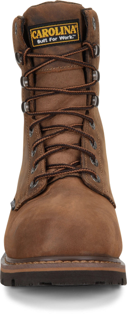 Carolina Boot Installer 8" Steel Toe Waterproof Work Boot Dark Brown
