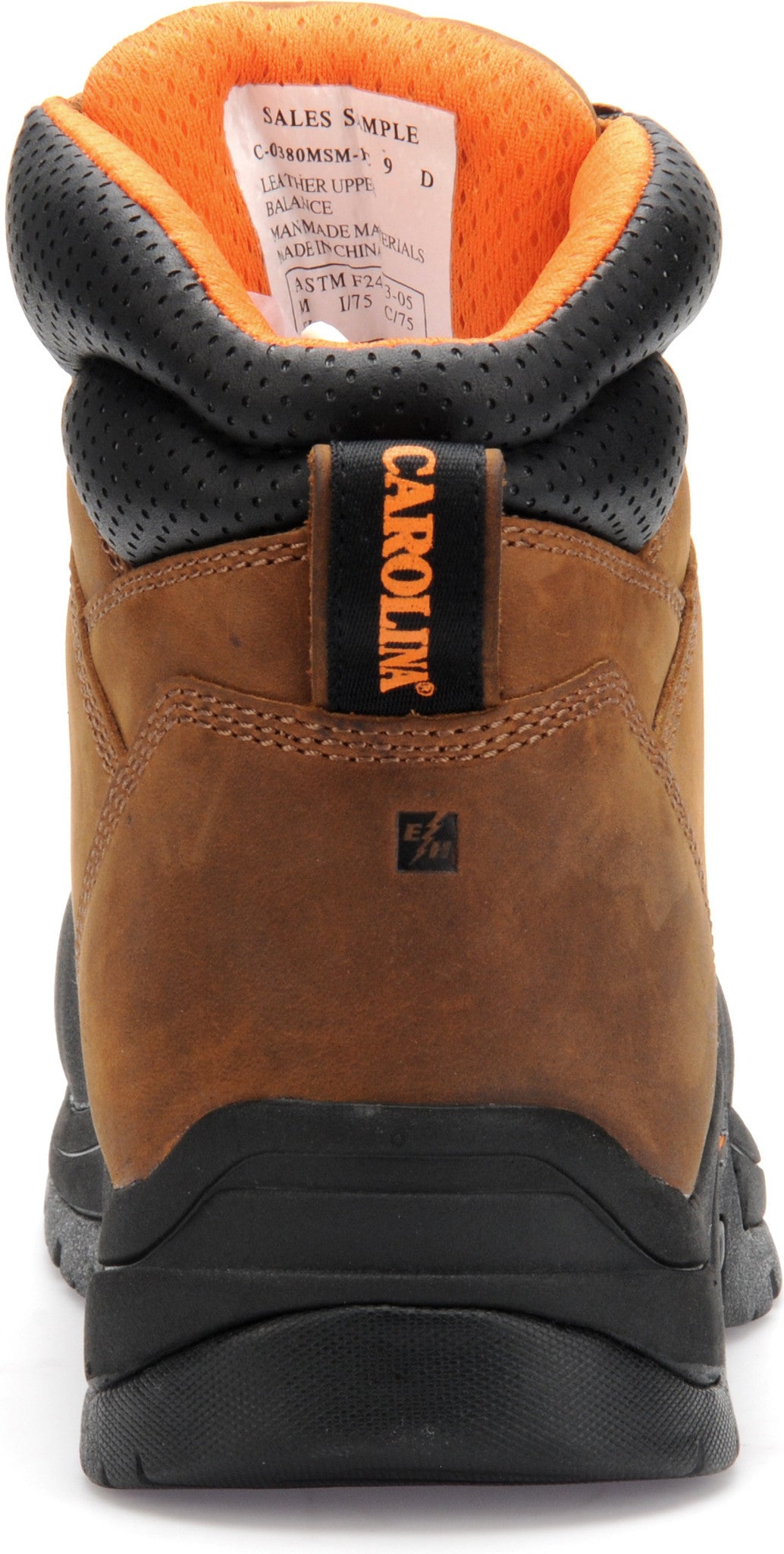 Carolina Boot Bruno Internal 6" Met Guard Composite Toe Heavy Duty Boot Brown