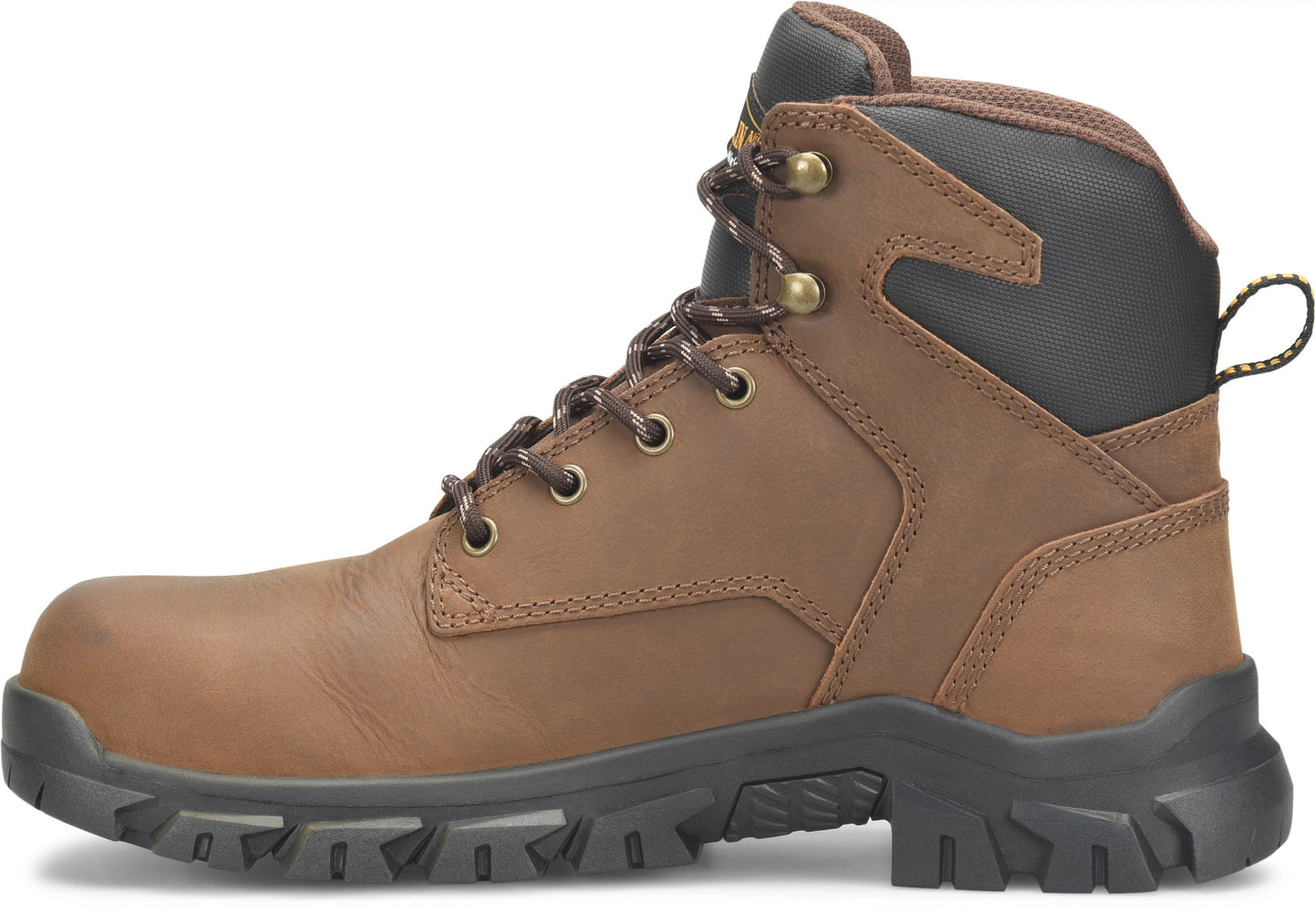 Carolina Boot Gruntz Mens 6" Waterproof Steel Toe Work Boot Dark Brown