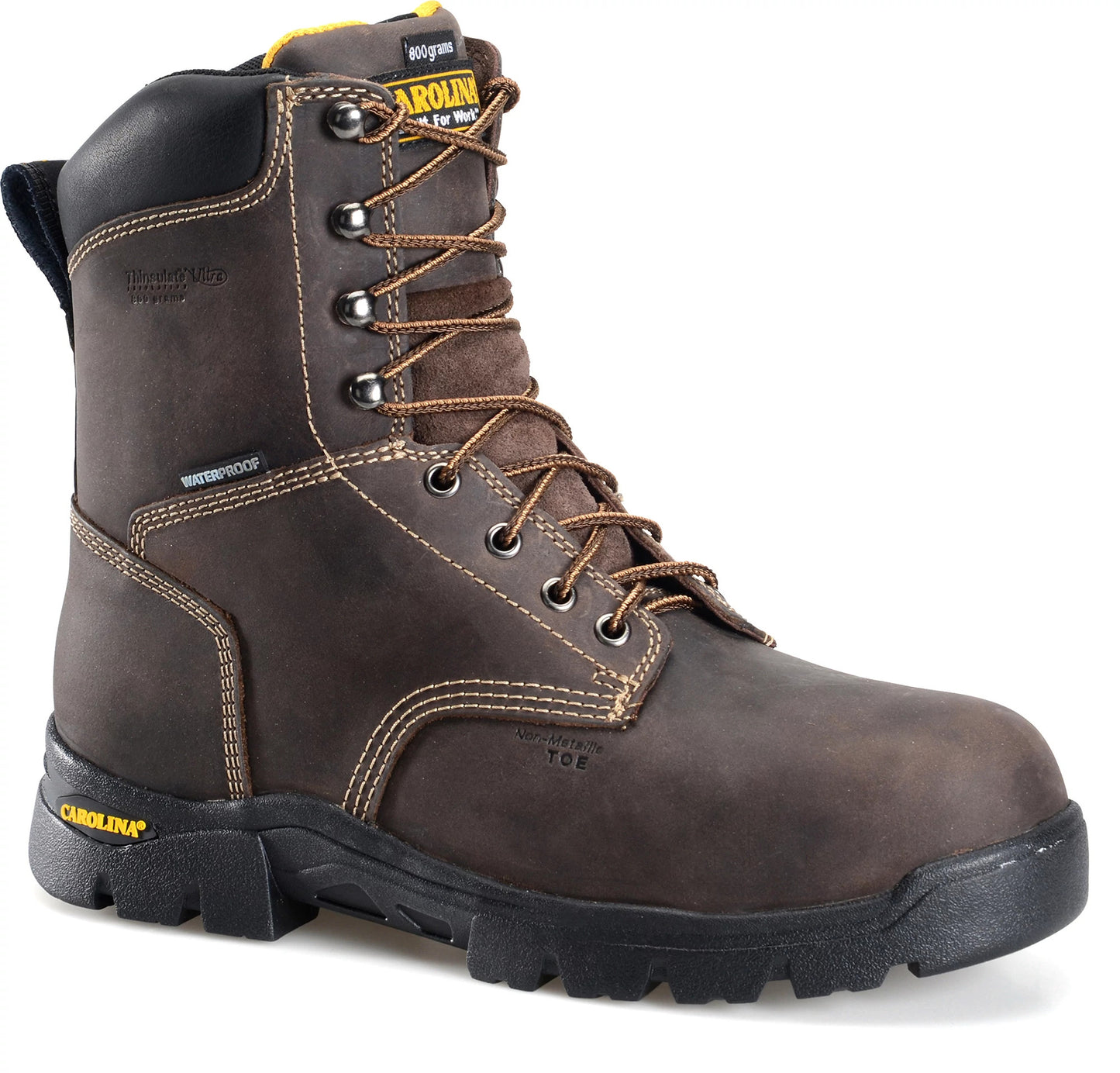 Carolina Boot Circuit Hi 8" Composite Toe Insulated Waterproof Work Boot Brown