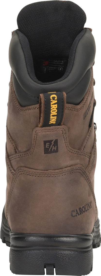 Carolina Boot Surveyor 8" Soft Toe Insulated Waterproof Work Boot Brown