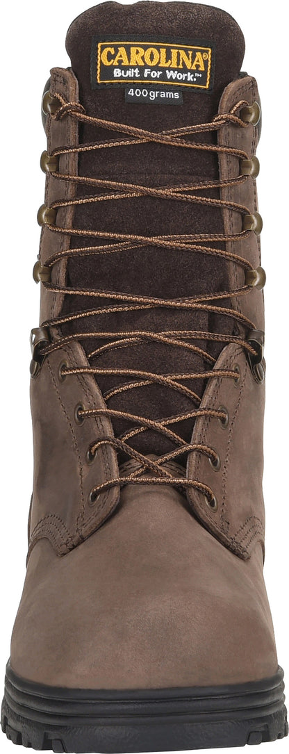 Carolina Boot Surveyor 8" Soft Toe Insulated Waterproof Work Boot Brown