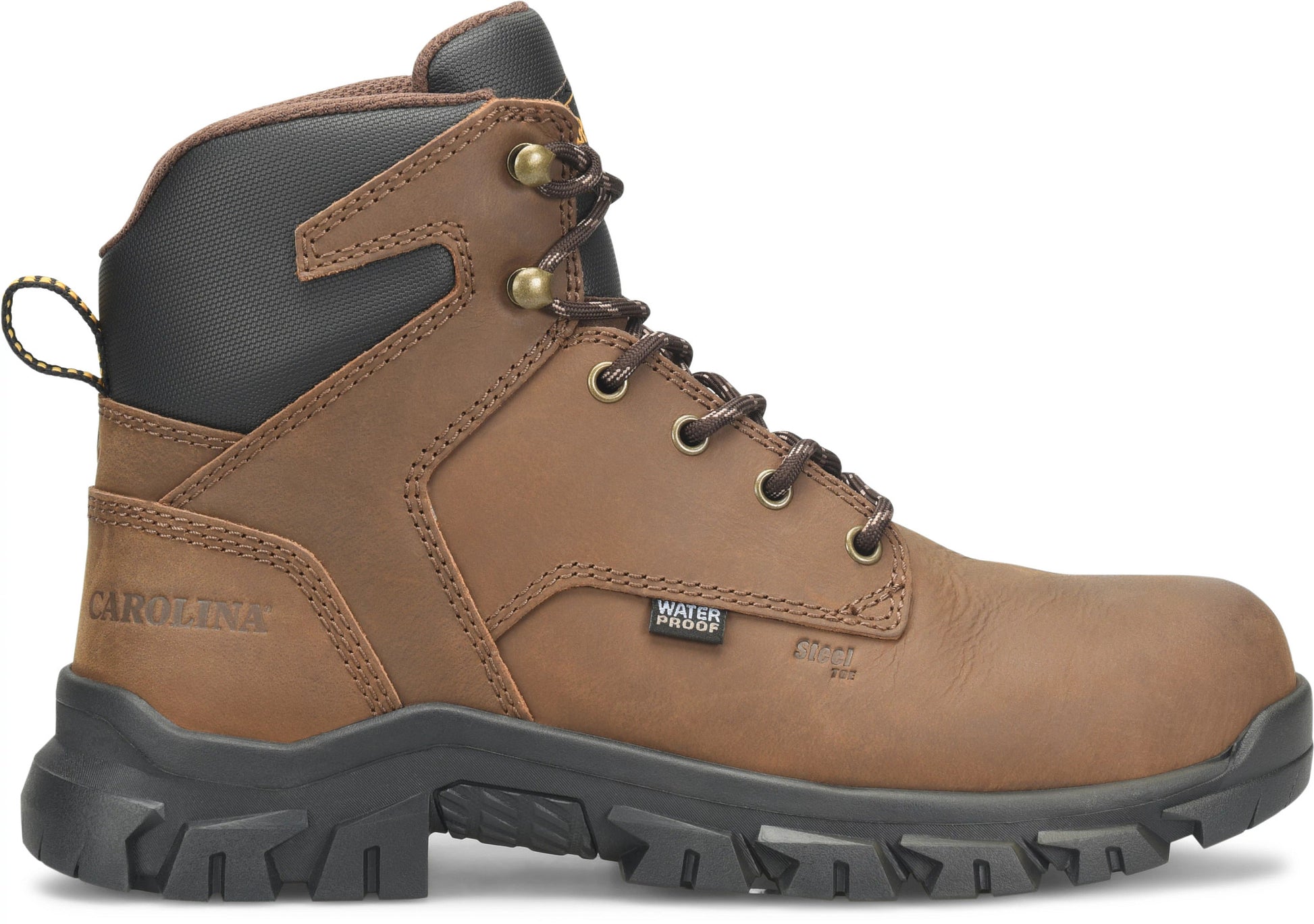 Carolina Boot Gruntz Men's 6" Soft Toe Waterproof Work Boot Dark Brown