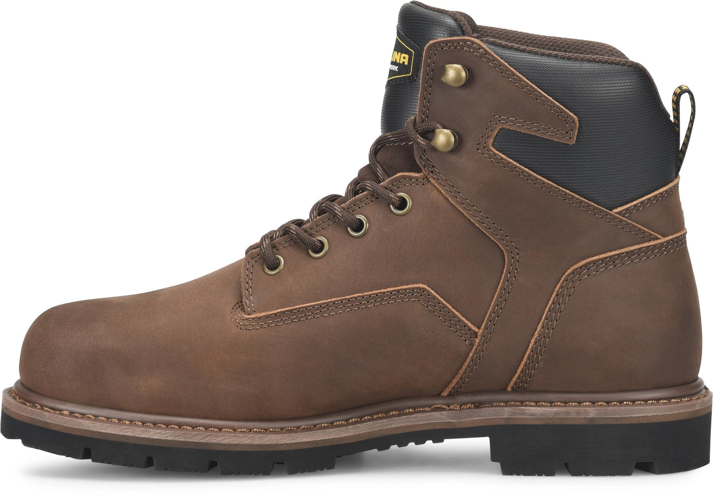 Carolina Boot Gruntz 6" Steel Toe Work Boot Dark Brown
