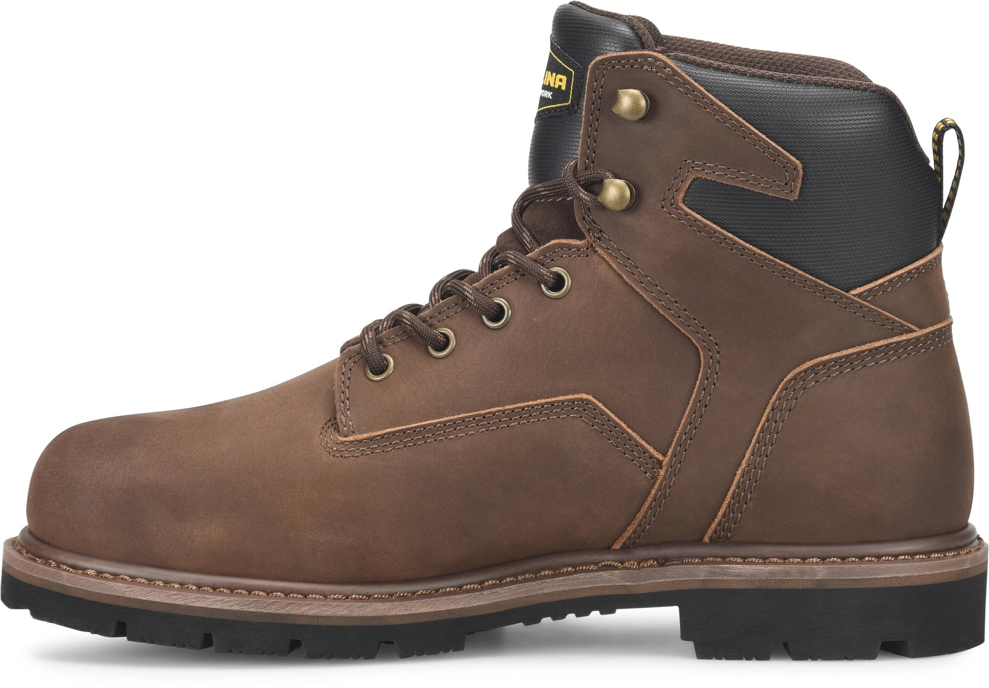 Carolina Boot Gruntz 6" Steel Toe Work Boot Dark Brown