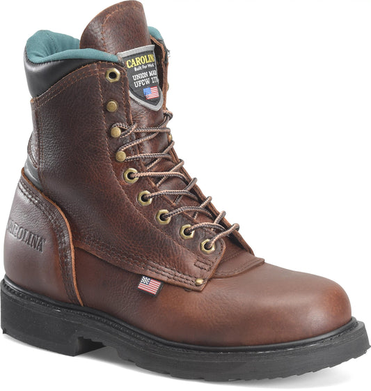 Carolina Boot Sarge Hi 8" Steel Toe Work Boot Brown