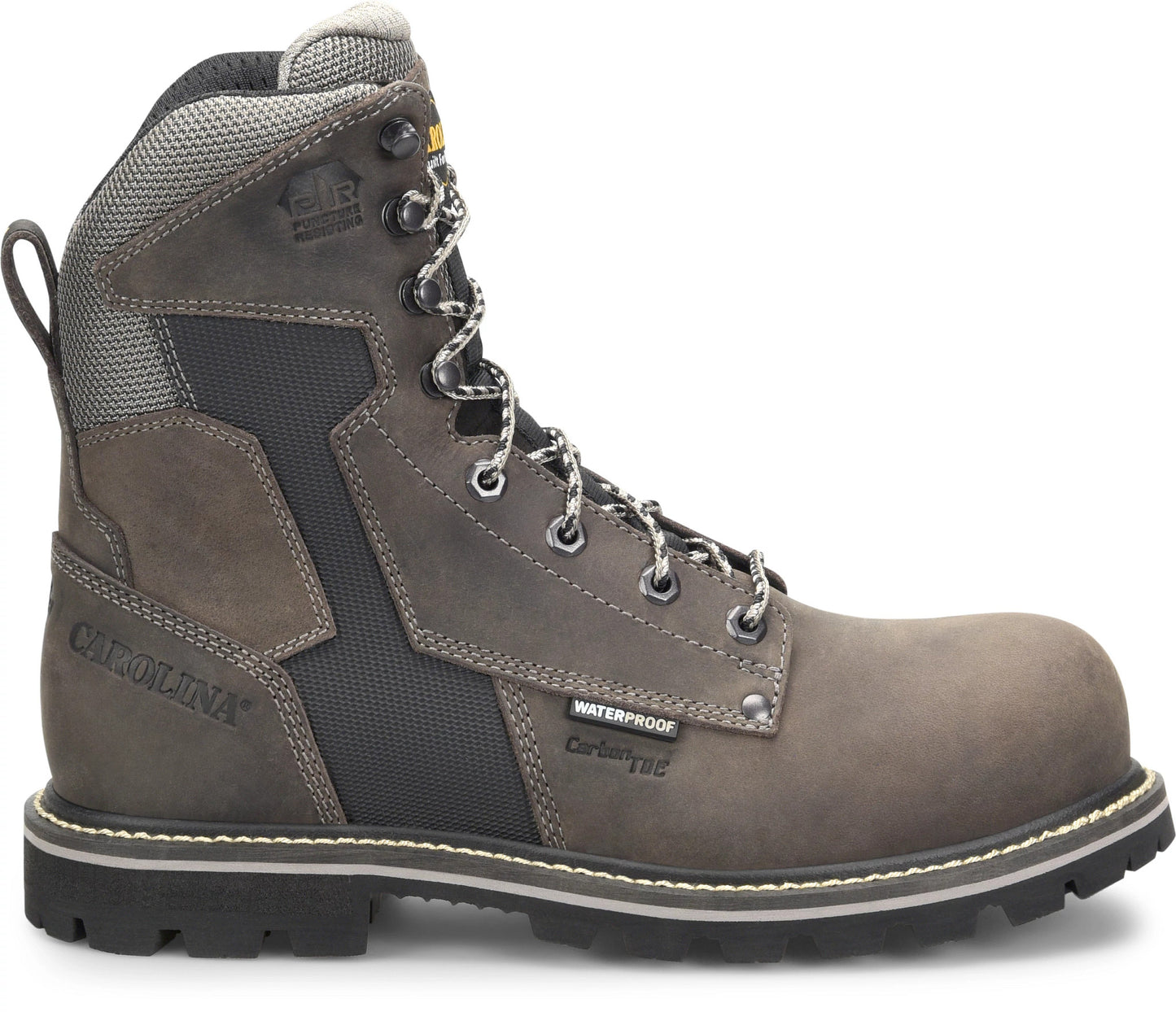 Carolina Boot I-Beam 8" Carbon Composite Toe Waterproof Work Boot Gray