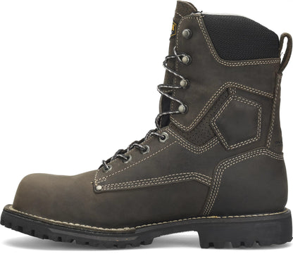 Carolina Boot Pitstop 8" Carbon Composite Toe Waterproof Work Boot Gray
