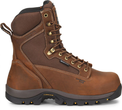 Carolina Boot Forrest 8" Composite Toe Insulated Waterproof Work Boot Dark Brown