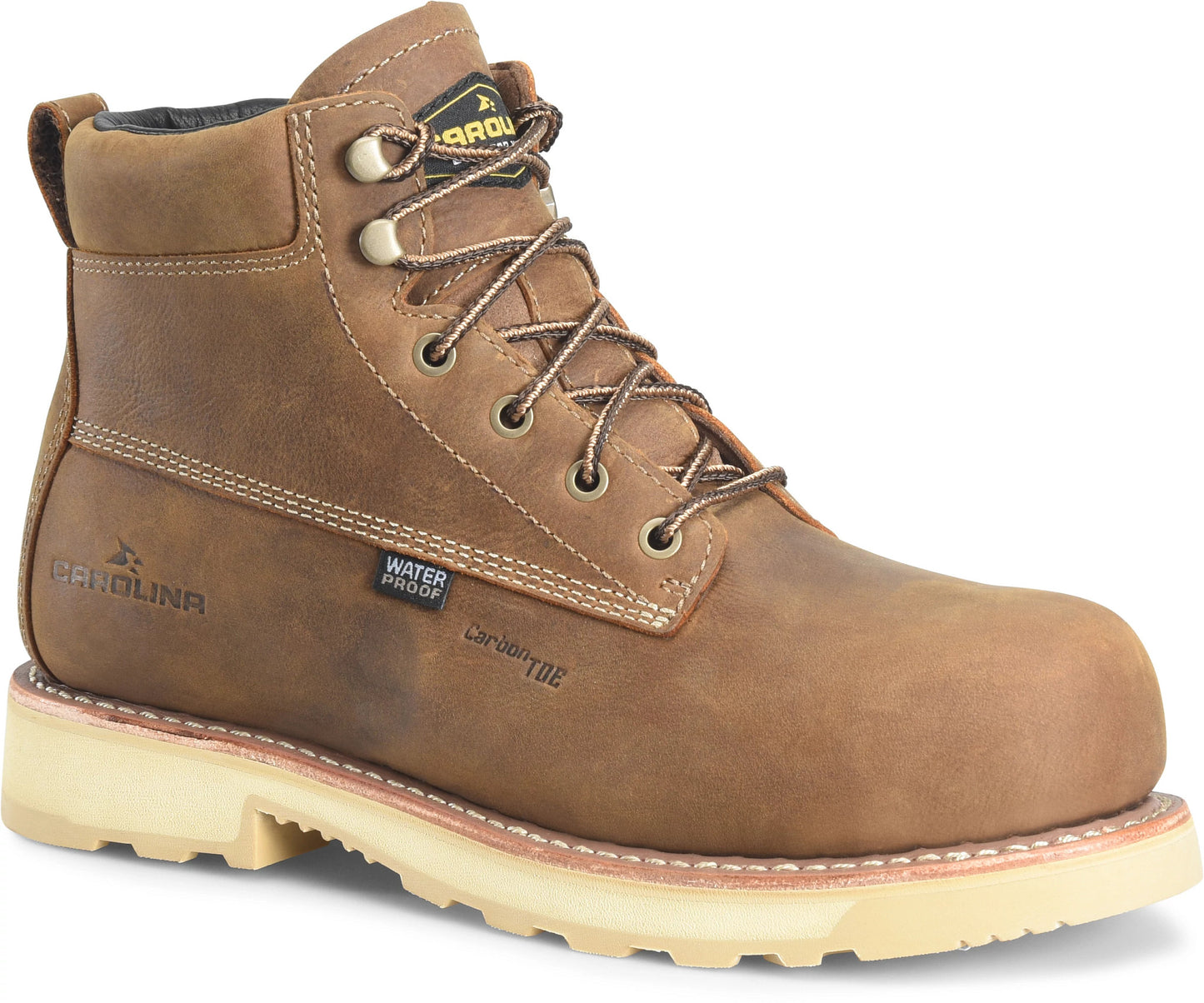 Carolina Boot Staple Gun 6” Waterproof Carbon Comp Toe Brown