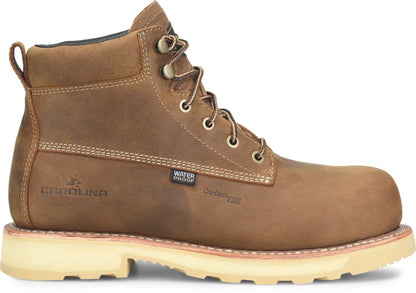 Carolina Boot Staple Gun 6” Waterproof Carbon Comp Toe Brown