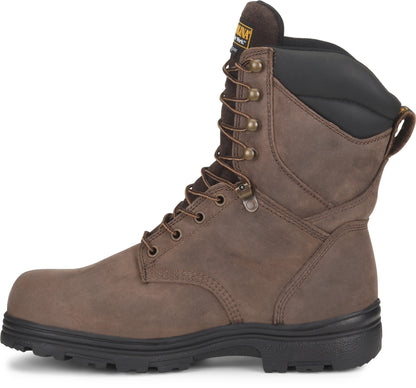 Carolina Boot Surveyor 8" Steel Toe Insulated Waterproof Work Boot Dark Brown