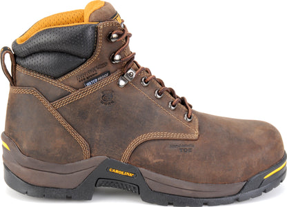 Carolina Boot Bruno Lo 6" Composite Toe Insulated Waterproof Work Boot Dark Brown
