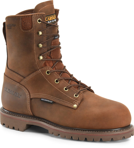 Carolina Boot 28 Series Waterproof Insulated Work Boot Medium Brown