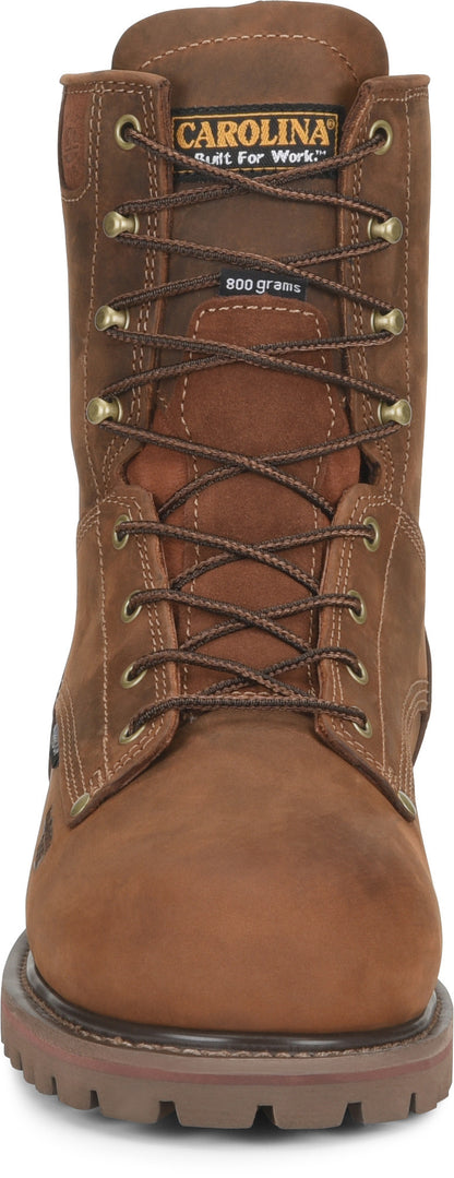 Carolina Boot 28 Series Waterproof Insulated Work Boot Medium Brown