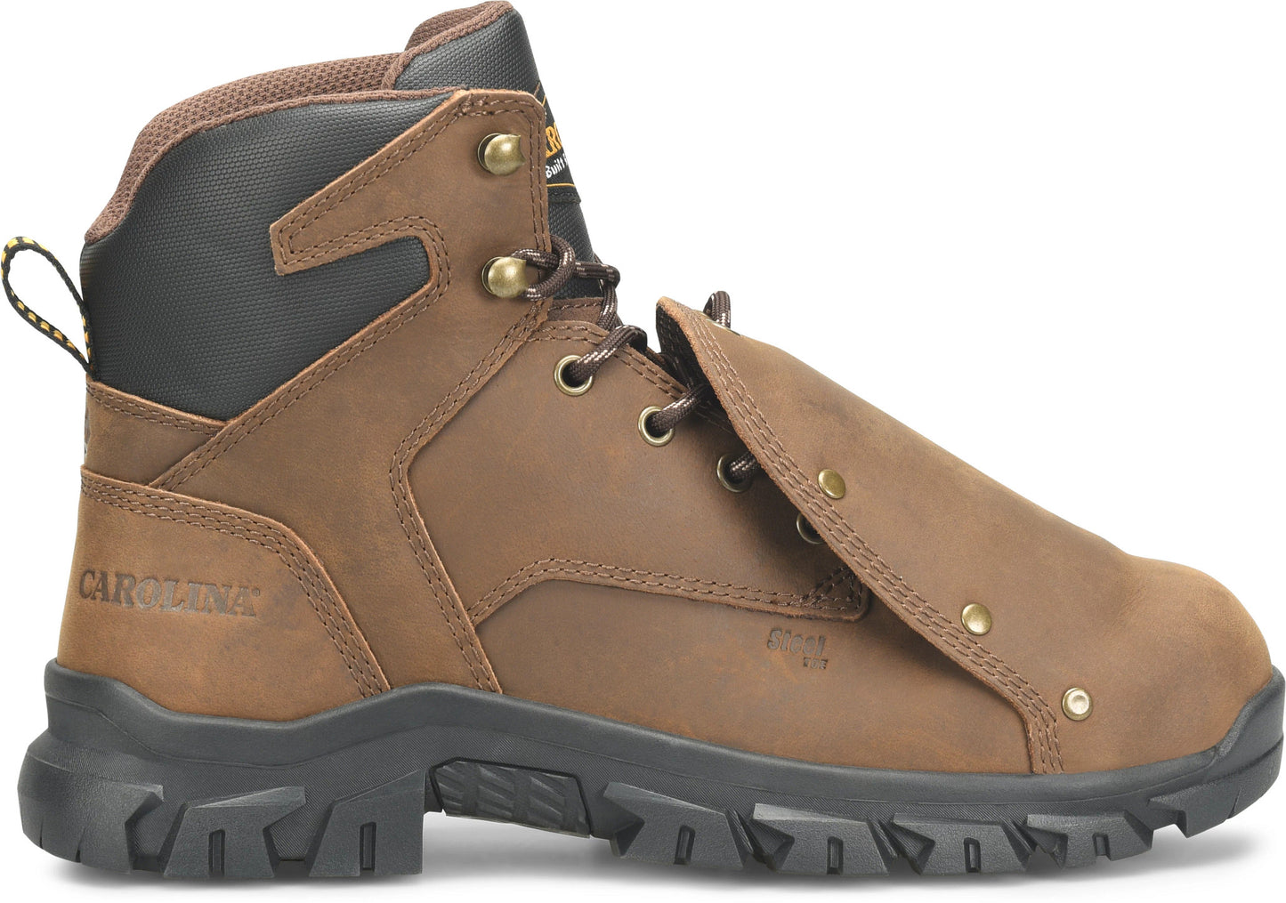 Carolina Boot Gruntz 6" Steel Toe External Met Guard Work Boot Dark Brown