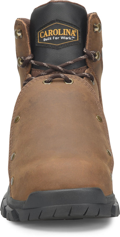 Carolina Boot Gruntz 6" Steel Toe External Met Guard Work Boot Dark Brown