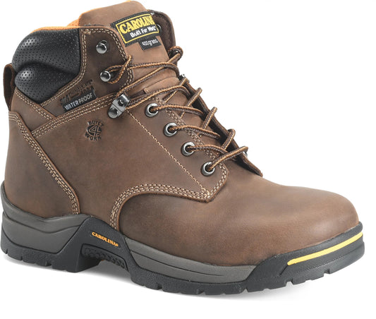 Carolina Boot Bruno Lo 6" Soft Toe Insulated Waterproof Work Boot Dark Brown