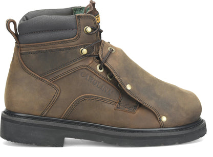 Carolina Boot Metpro Men’s 6” Wide Steel Toe External Met Guard Medium Brown
