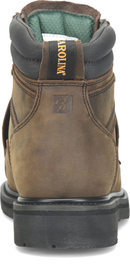 Carolina Boot Metpro Men’s 6” Wide Steel Toe External Met Guard Medium Brown