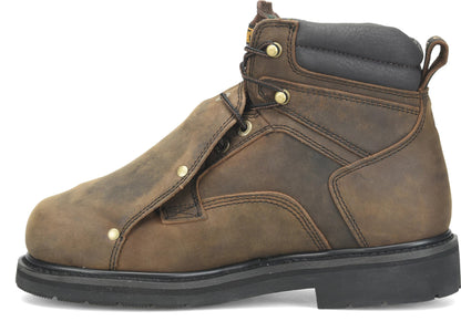 Carolina Boot Metpro Men’s 6” Wide Steel Toe External Met Guard Medium Brown