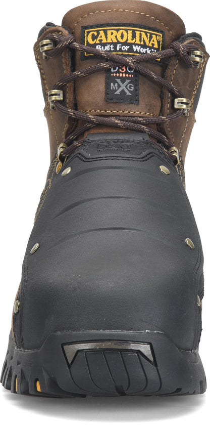 Carolina Boot Miter Ext Men’s 6” Waterproof Comp Toe Tiger D3o® External Met Guard Dark Brown