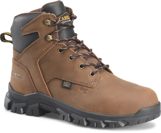 Carolina Boot Gruntz Men’s 6” Internal Met Guard Steel Toe Boot Dark Brown