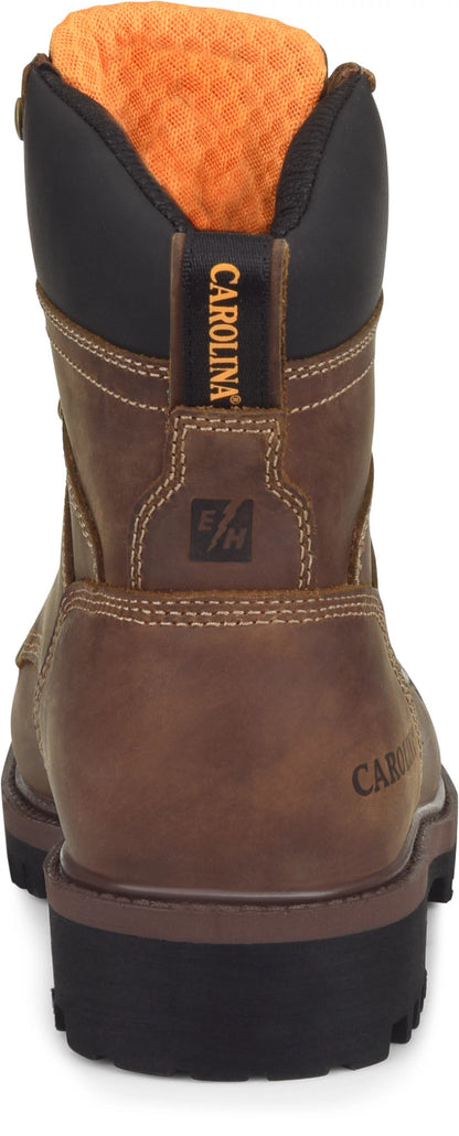 Carolina Boot Silvanus 8" Steel Toe Waterproof Work Boot Brown