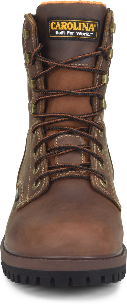 Carolina Boot Silvanus 8" Steel Toe Waterproof Work Boot Brown