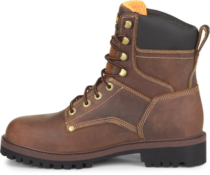 Carolina Boot Silvanus 8" Steel Toe Waterproof Work Boot Brown