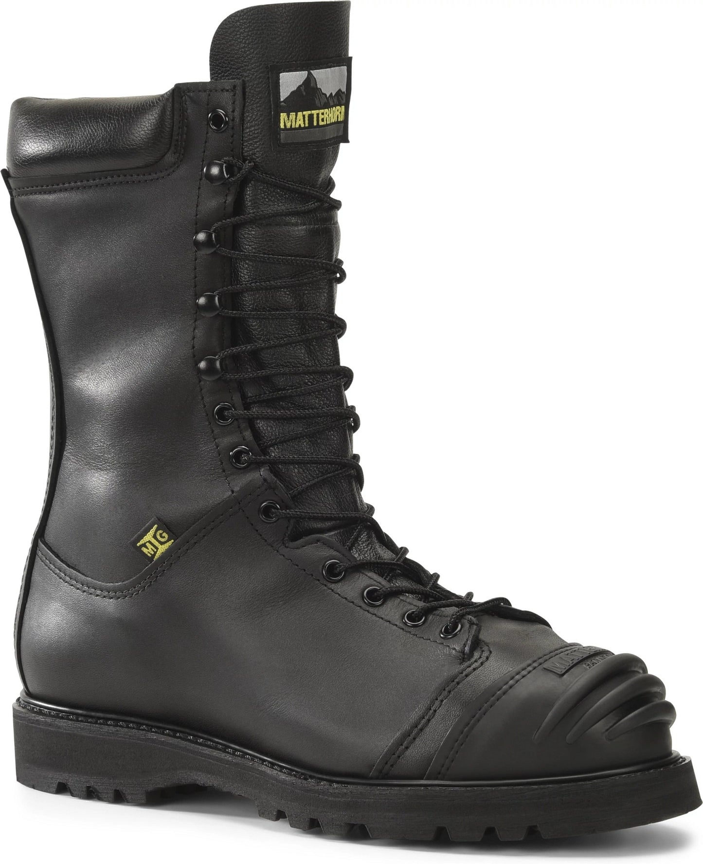 Carolina Boot Matterhorn Banksman 10" Met Guard Steel Toe Waterproof Work Boot Black