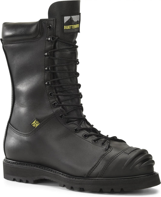 Carolina Boot Matterhorn Banksman 10" Met Guard Steel Toe Waterproof Work Boot Black