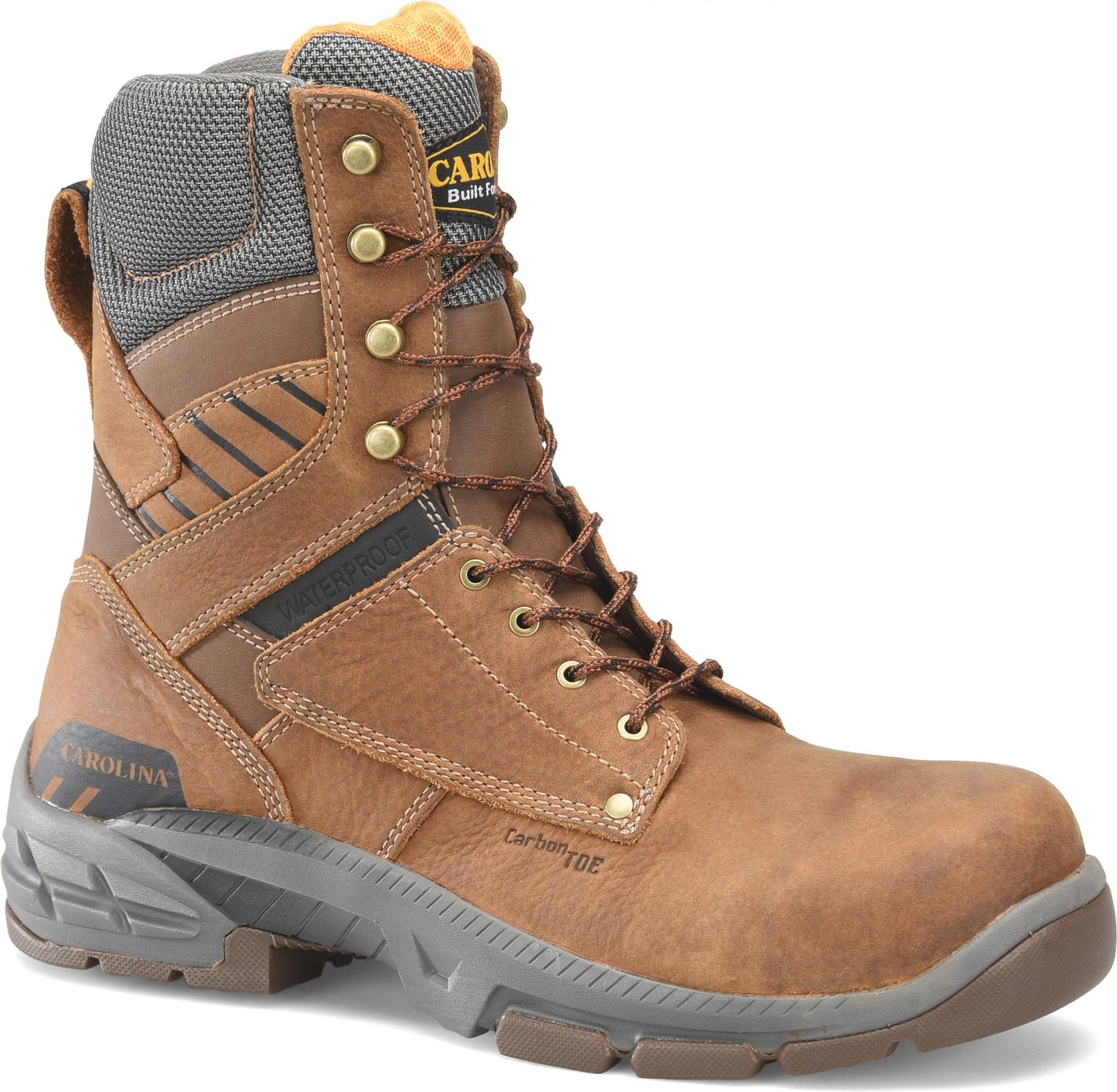 Carolina Boot Bruno Hi 8" Carbon Composite Toe Waterproof Work Boot Dark Brown