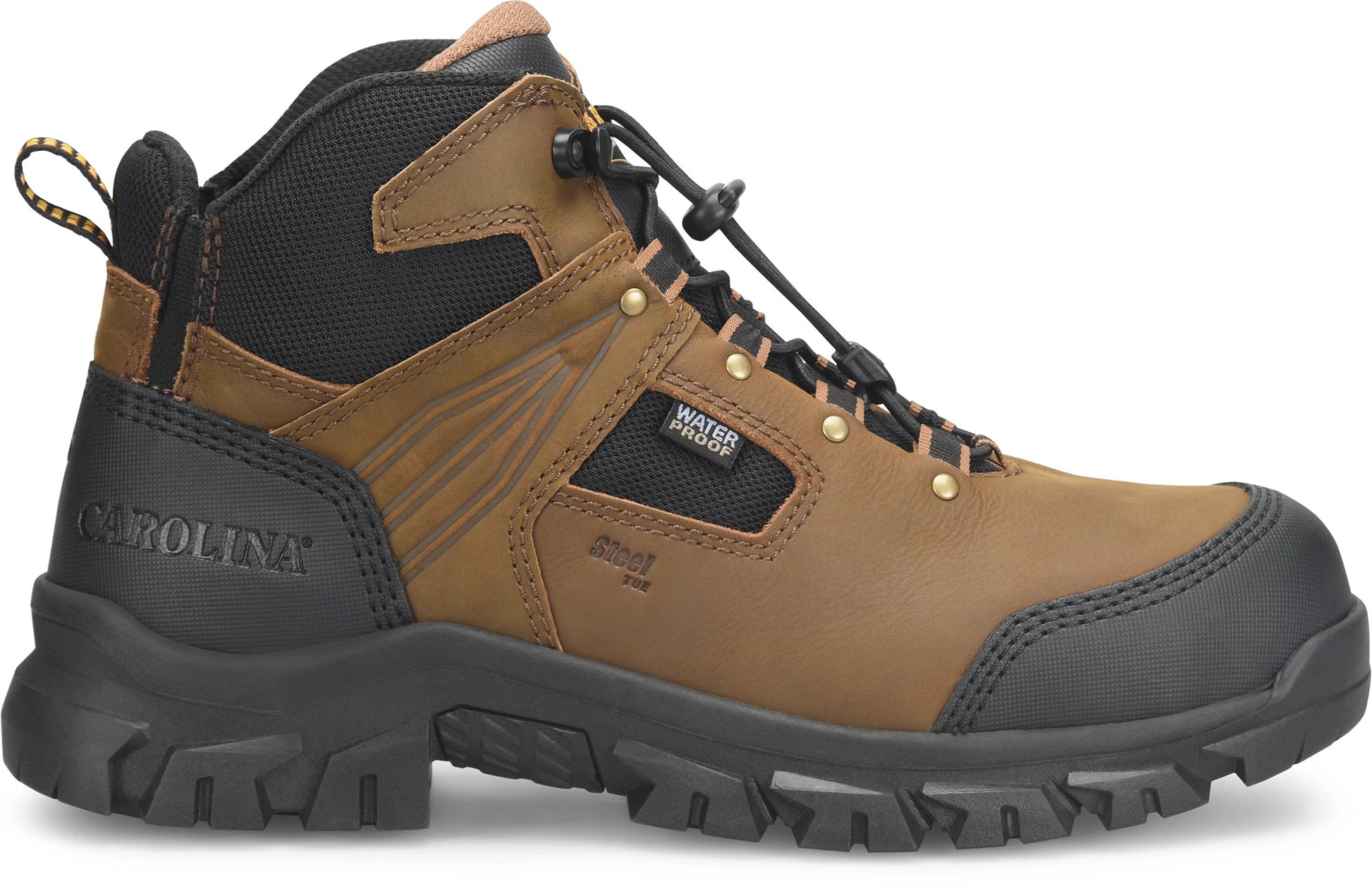 Carolina Boot Gruntz 5" Ez-On Steel Toe Hiker Dark Brown