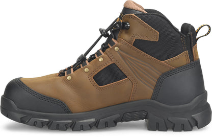 Carolina Boot Gruntz 5" Ez-On Steel Toe Hiker Dark Brown