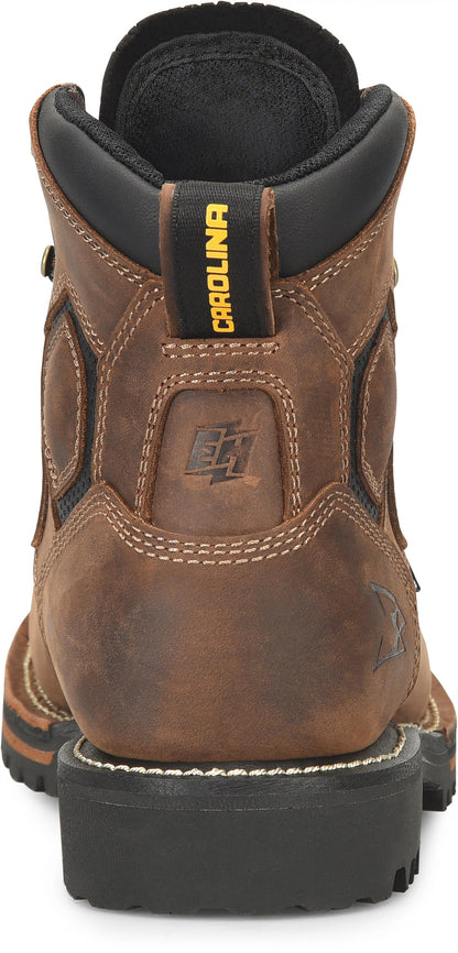 Carolina Boot Pitstop 6" Carbon Comp Toe Dark Brown