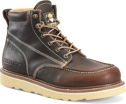 Carolina Boot Flatiron 6" Soft Toe Work Boot Dark Brown