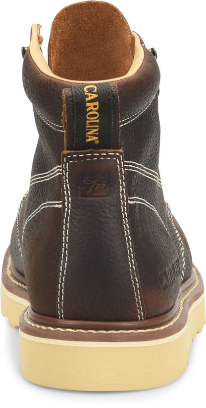 Carolina Boot Flatiron 6" Soft Toe Work Boot Dark Brown