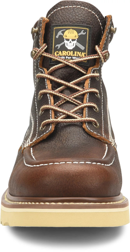 Carolina Boot Flatiron 6" Soft Toe Work Boot Dark Brown