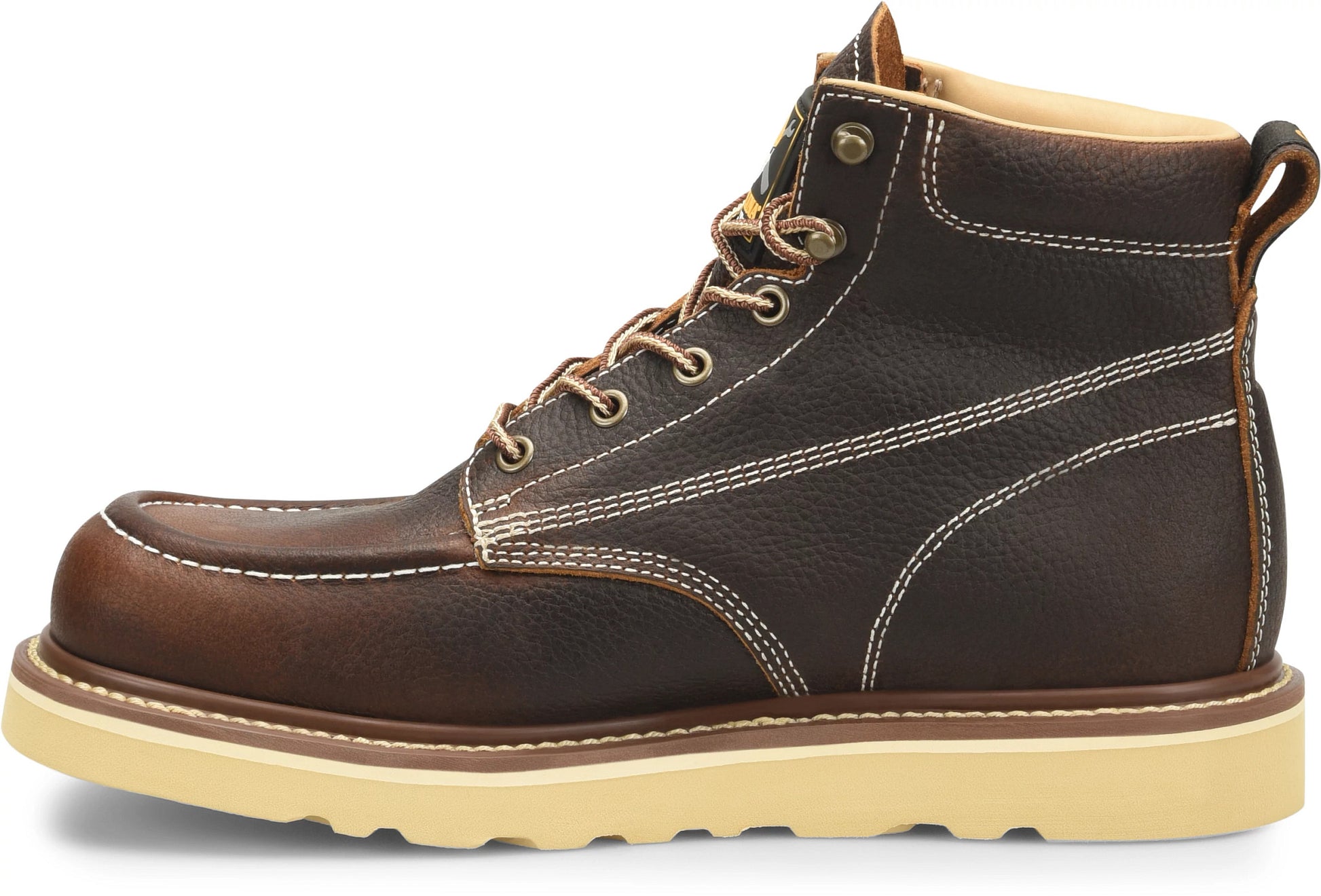 Carolina Boot Flatiron 6" Soft Toe Work Boot Dark Brown