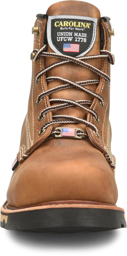 Carolina Boot Ferric Usa 6" Steel Toe Work Boot Brown