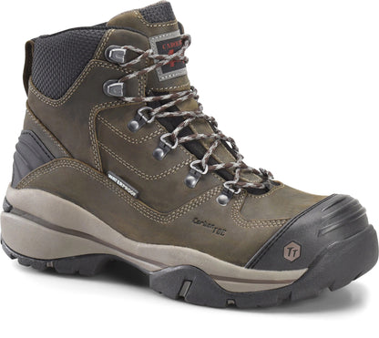 Carolina Boot Flagstone 6" Carbon Composite Toe Waterproof Hiker Brown With Grey