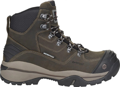 Carolina Boot Flagstone 6" Carbon Composite Toe Waterproof Hiker Brown With Grey