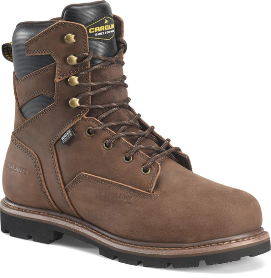 Carolina Boot Gruntz 8" Steel Toe Work Boot Dark Brown